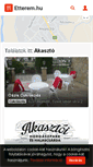 Mobile Screenshot of akaszto.etterem.hu