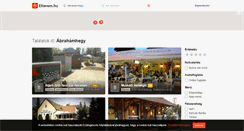 Desktop Screenshot of abrahamhegy.etterem.hu
